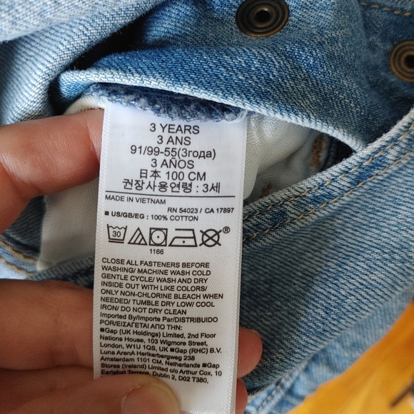 NWOT Gap Size 3T Jean Overalls - Picture 6 of 6